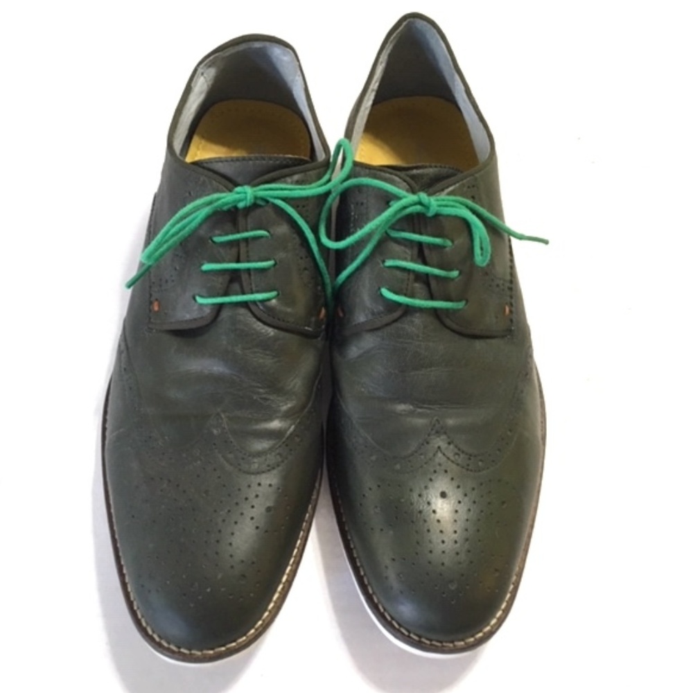 Kenneth Cole New York Casual Olive Green Brogues